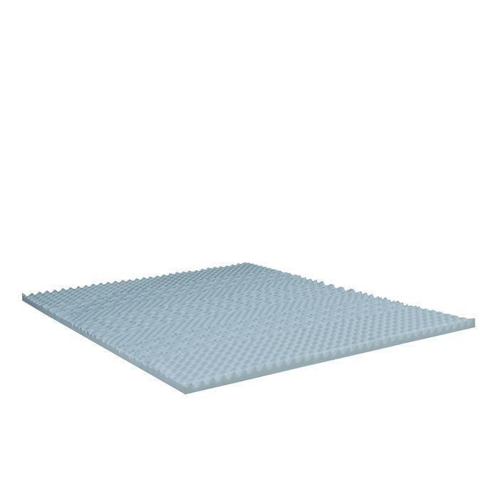 Cubrecolchón Refresh Gel Foam de 140x190 cm con espuma viscoelástica, gel termorregulador y 7 zonas de confort.