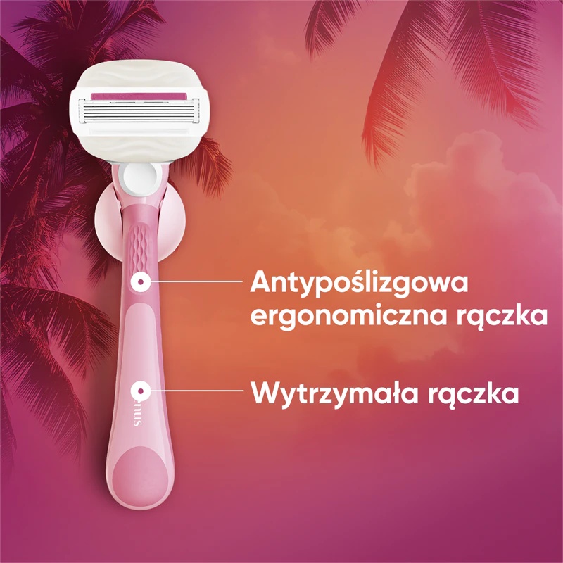 Gillette Venus Comfortglide Sugarberry Miami moteriškas skustuvas su dušo laikikliu