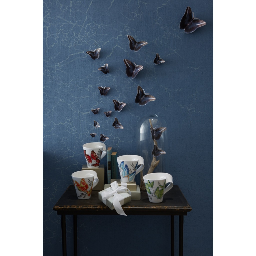 Villeroy & Boch krūze ar rokturi (dāvanu iepakojums) NewWave Caffè Deep Green Hair Stripe - 1 gab.