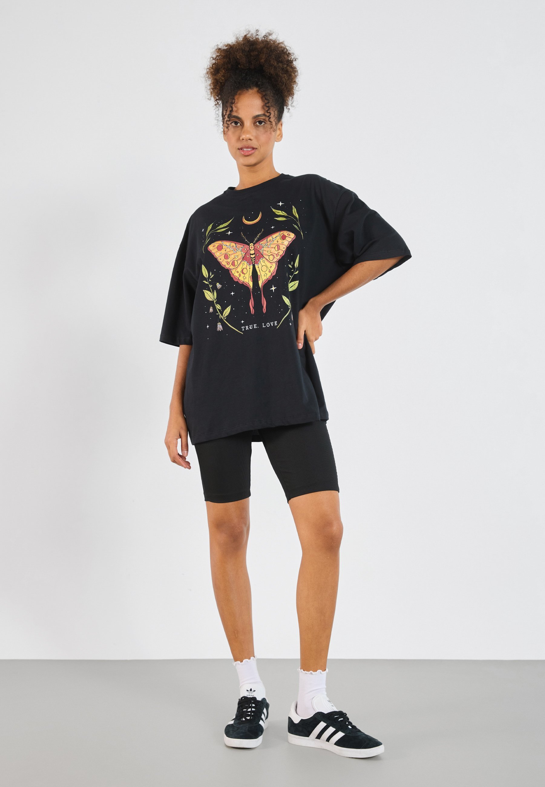 Even&Odd Print T-shirt - zwart