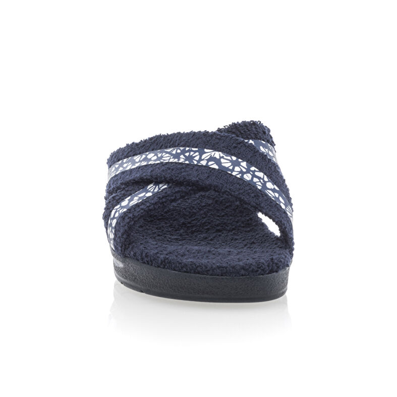 Blaue Damenpantoffeln