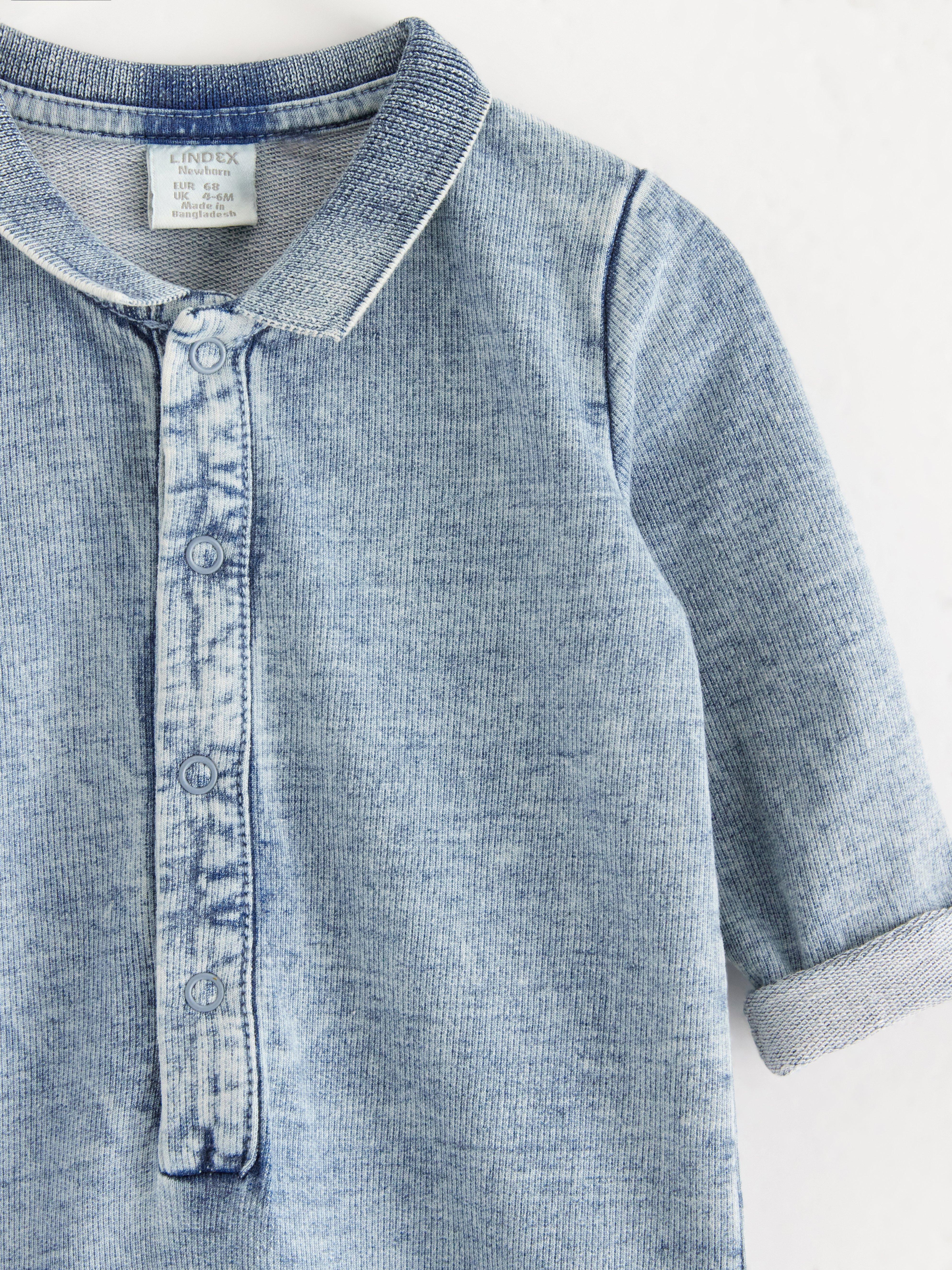 Salopetă din denim deschis