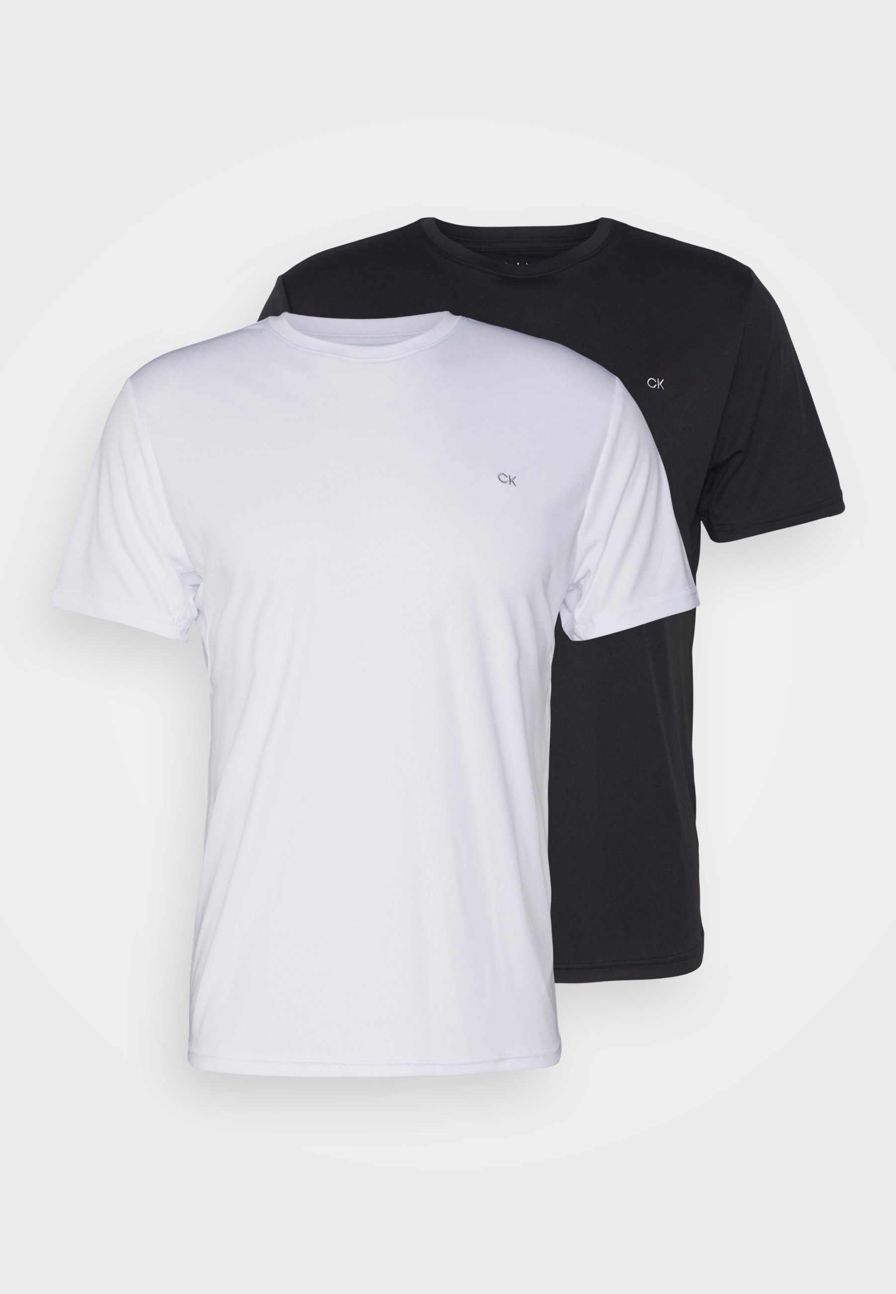 Calvin Klein Golf TEE CLASSIC 2-PACK - Sport T-shirt - zwart/wit