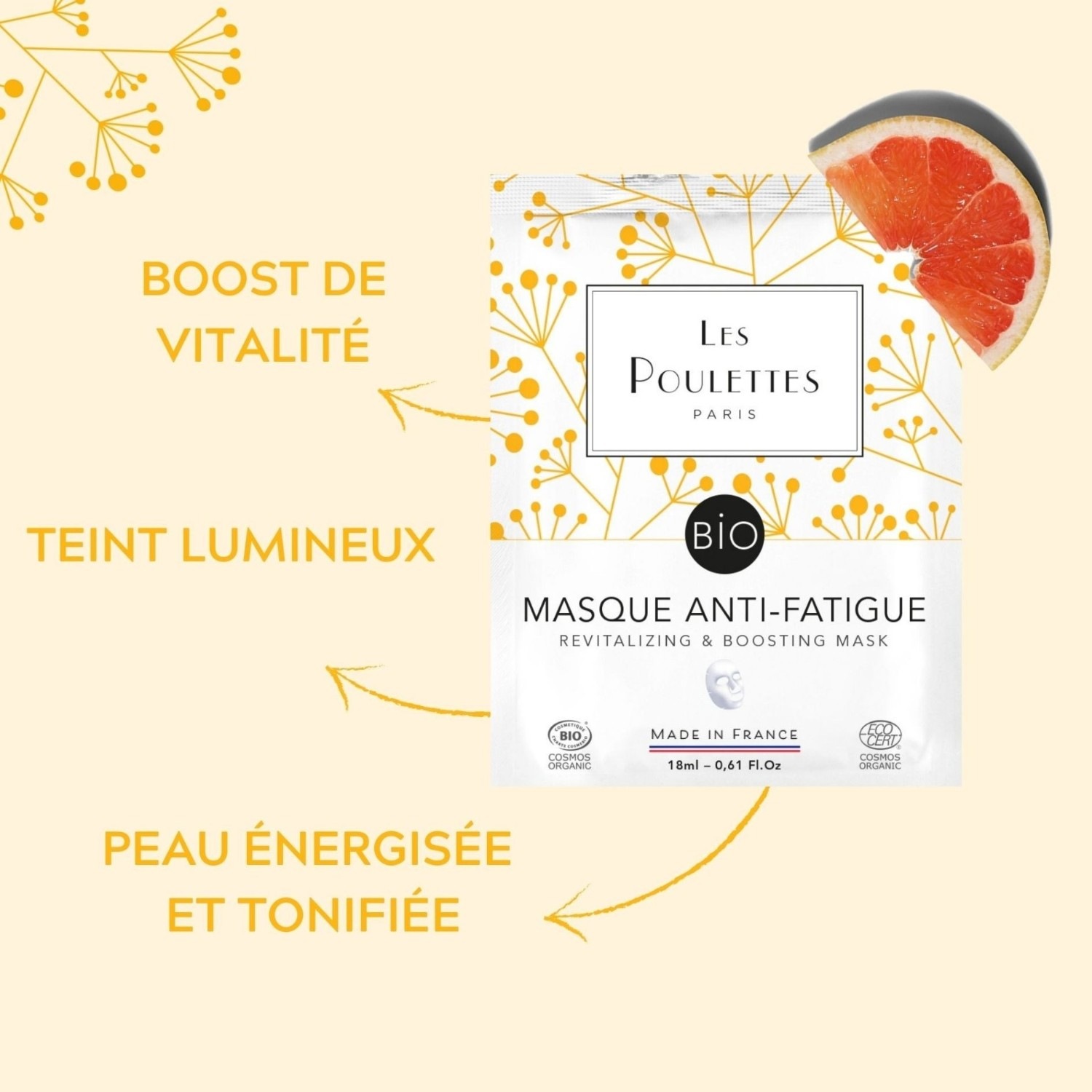 Les Poulettes Masque Anti-Fatigue