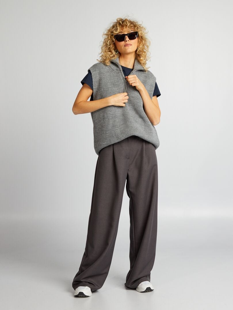 Jersey camionero sin mangas - gris