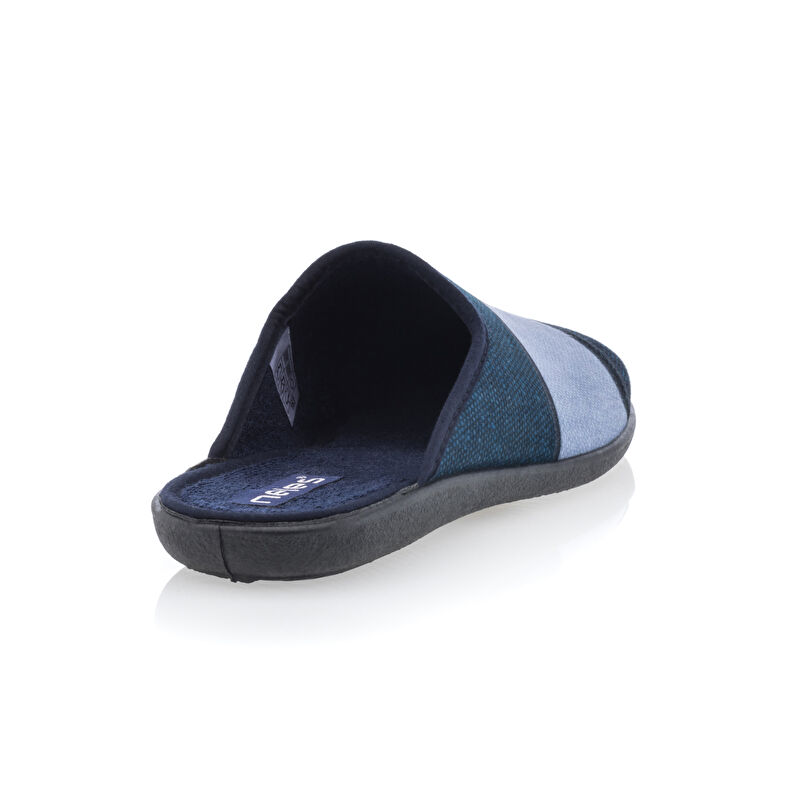 Blaue Herrenpantoffeln