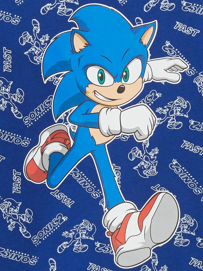 Koszulka z krótkim rękawem „Sonic” – niebieska