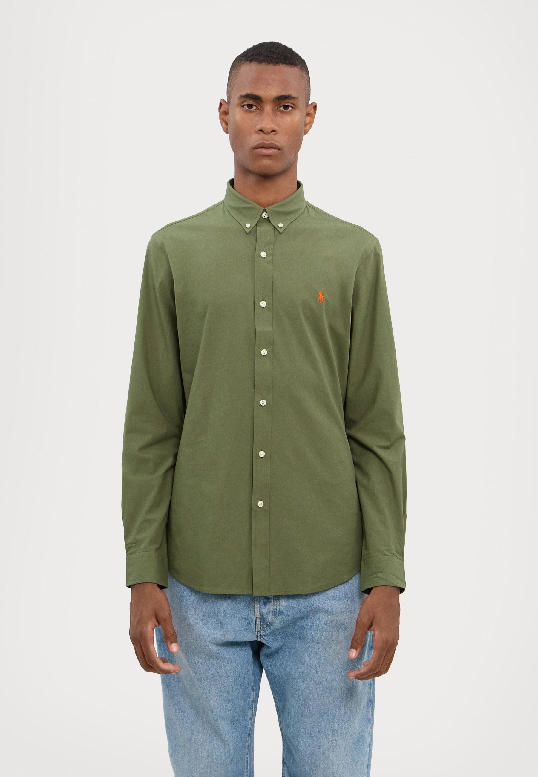 Polo Ralph Lauren LONG SLEEVE - Camicia - colore verde oliva
