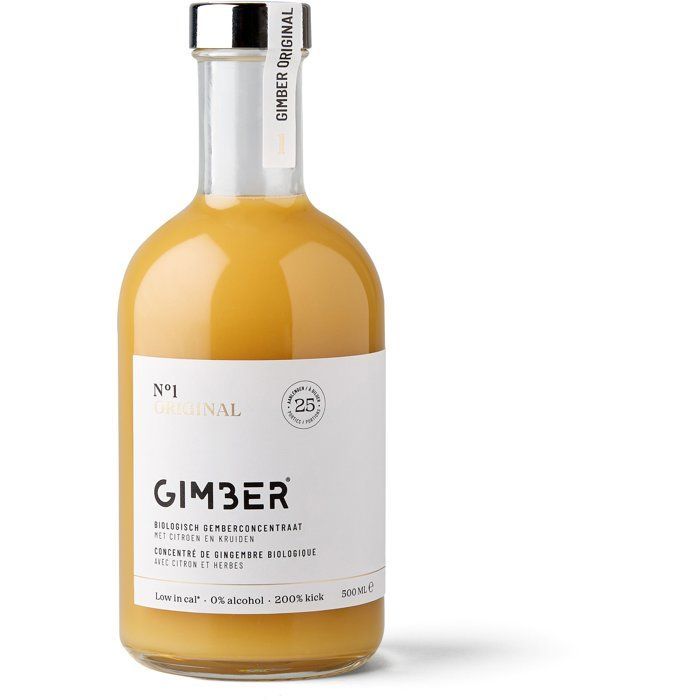 Gimber - N°1 - Original - Concentré de gingembre biologique avec citron et herbes - 500ml
