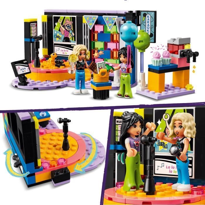 LEGO® 42610 Friends Karaoke Musical Toy con bambole e personaggi di Liann e Nova e un Gecko