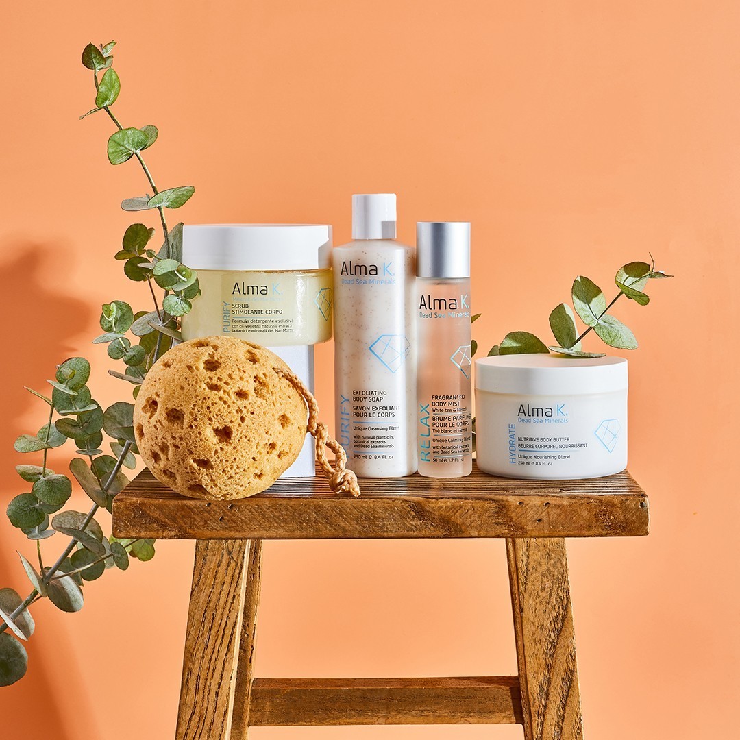 Alma K Telový peeling, exfoliačné mydlo na telo – 250 ml