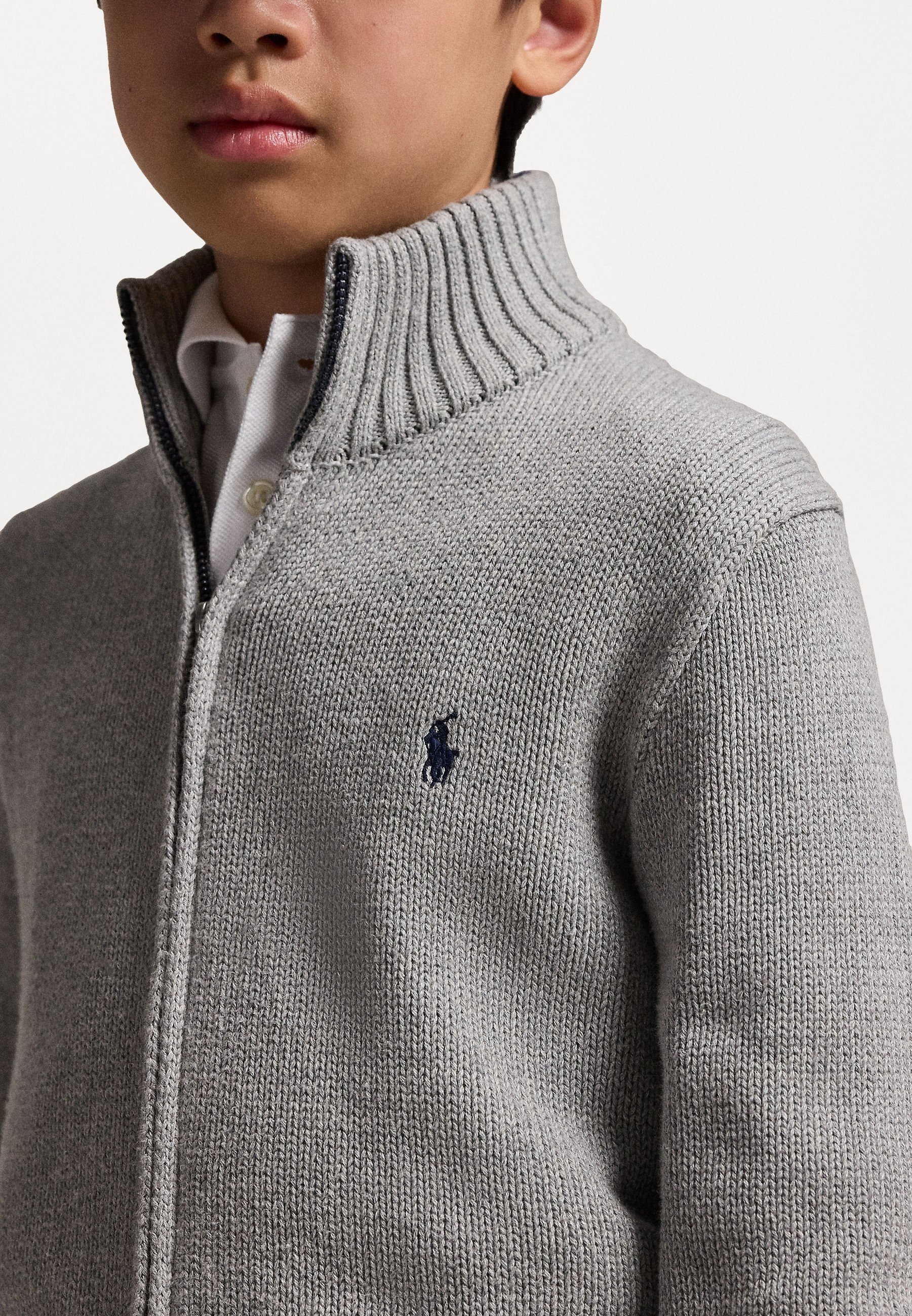 Polo Ralph Lauren COTTON FULL ZIP JUMPER - Cardigan - blackPolo Ralph Lauren