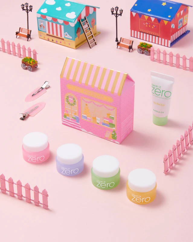 Banila Co. Clean It Zero Pink Wonderland Special Set Ziemassvētku dāvanu komplekts perfektai ādas attīrīšanai