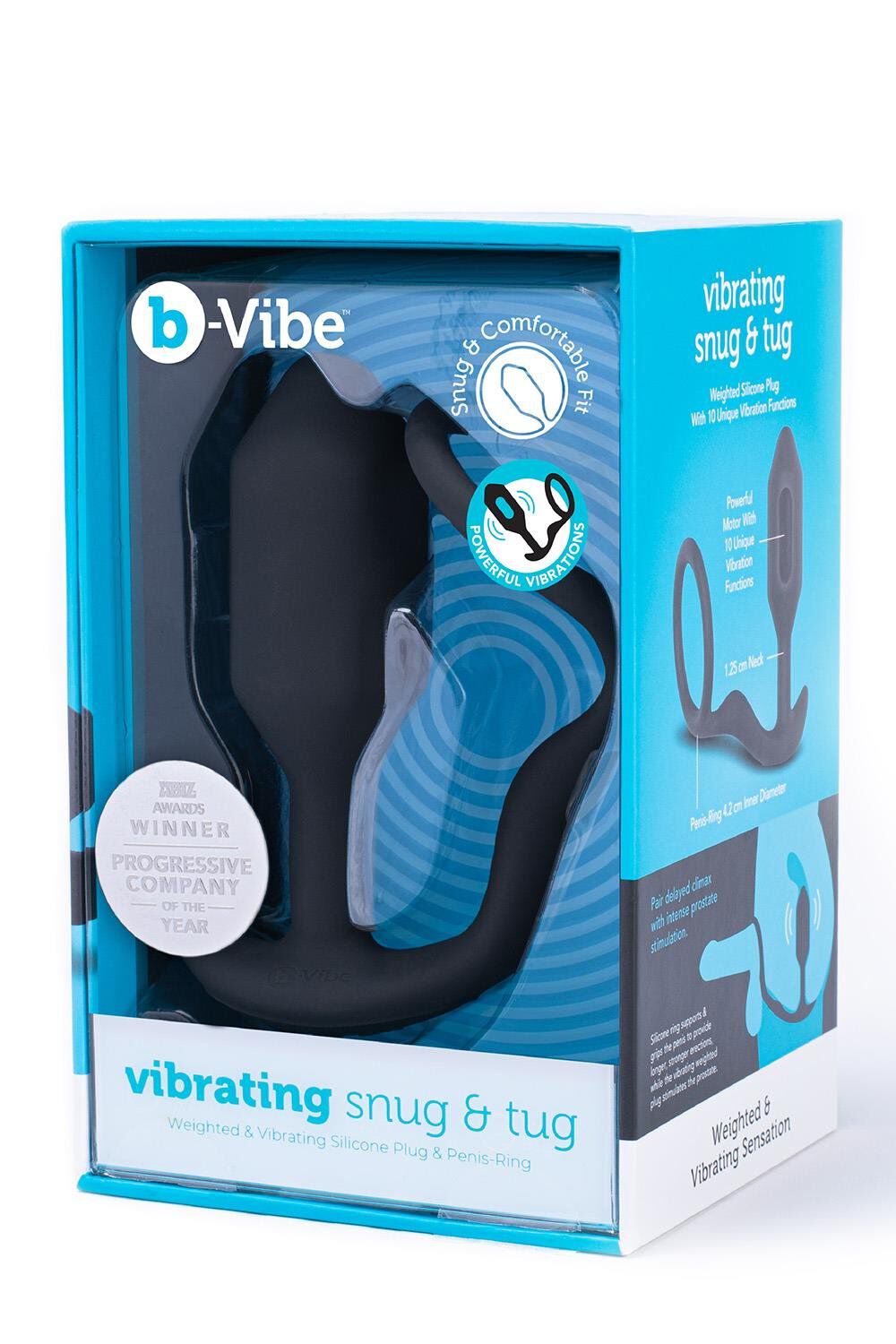 B-Vibe vibrirajući Snug & Tug M crni