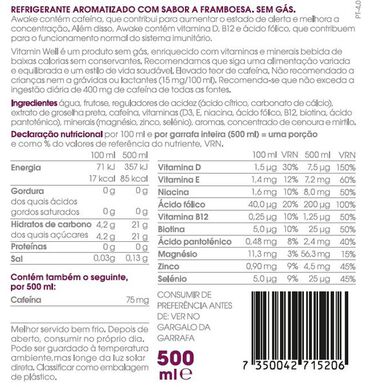 Vitamin Well Vadelma Vitamiini- ja Kivennäisjuoma 500 ml 500 ml