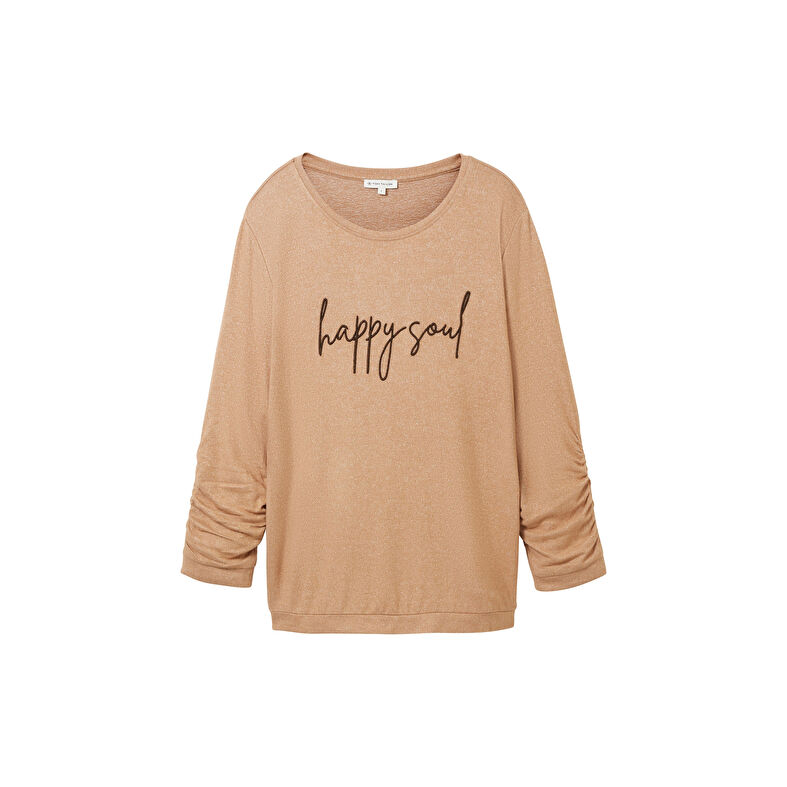Maglietta da donna beige