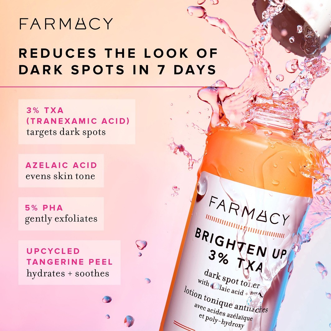 FARMACY sejas toneris Brighten Up 3% TXA - 120 ml