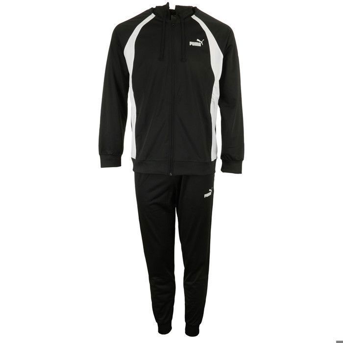 Heren trainingspak - PUMA - 5986 - Hoodie met rits - Polyester - Zwart