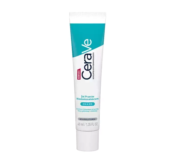 CeraVe żel do twarzy przeciw niedoskonałościom z kwasami AHA i BHA 40 ml