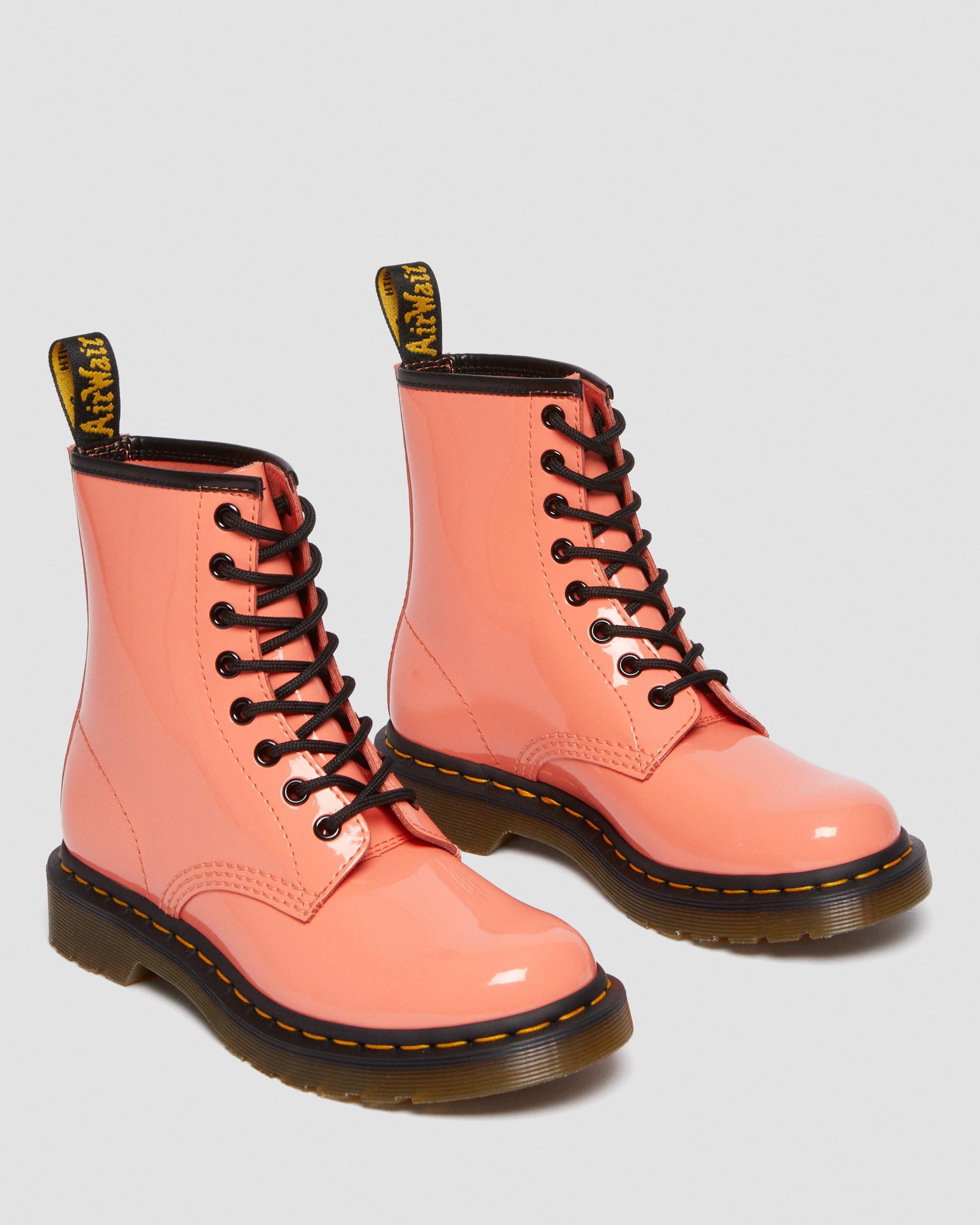 1460 Women's Patent Leather Lace Up Boots