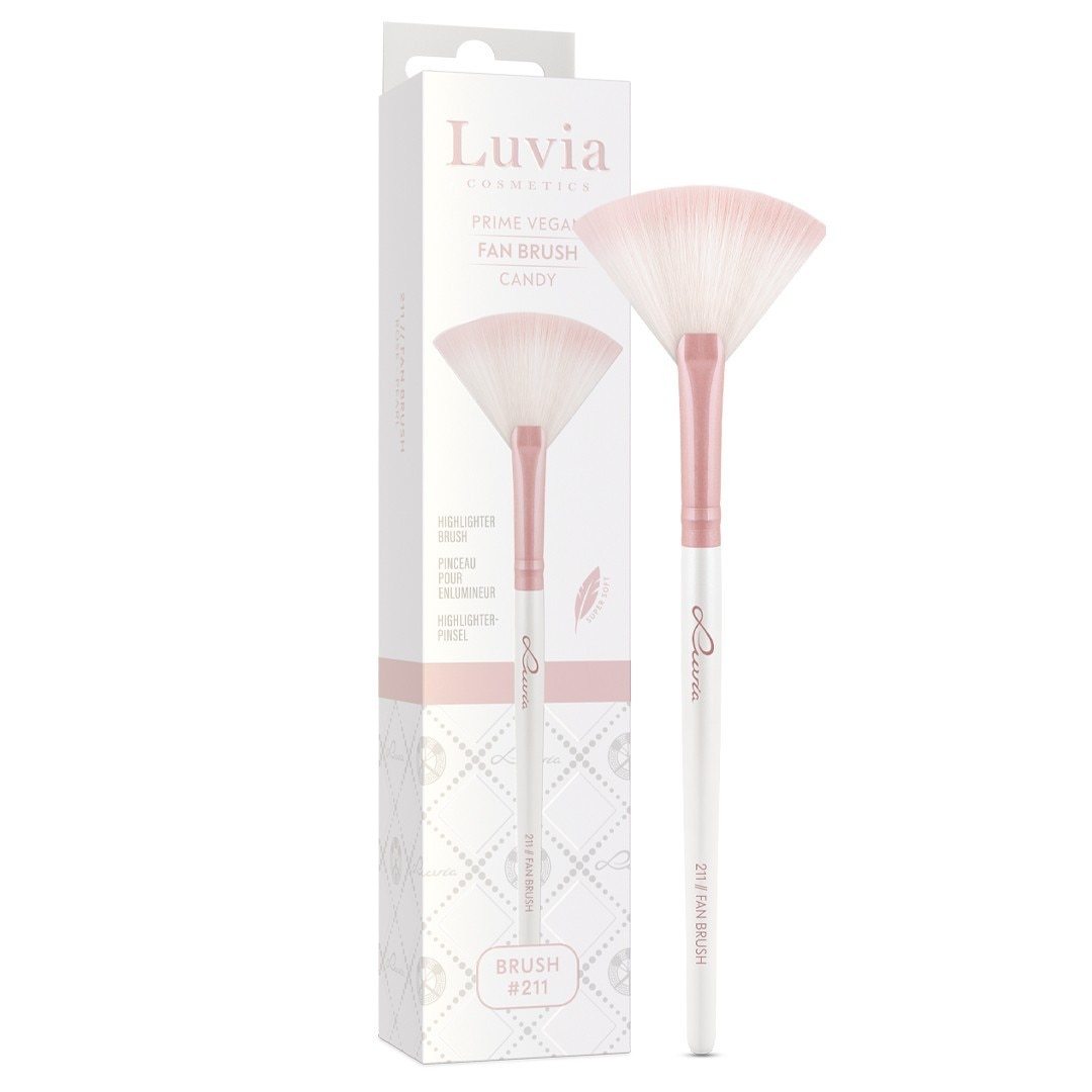 Luvia četkica za puder 211 // Lepezasta četkica – Prime Vegan Candy – 1 komad