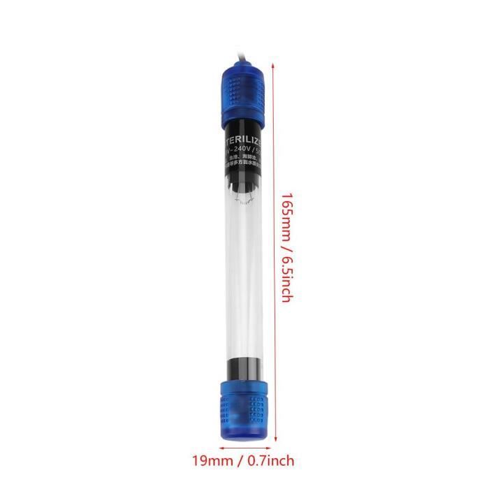 Lámpara fluorescente esterilizadora UV de 13 W y 220-240 V para acuarios, estanques y piscinas.