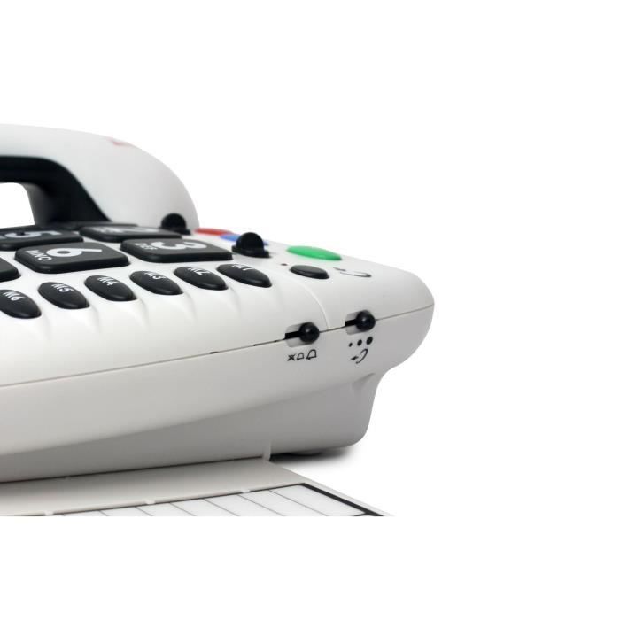Telefone sem fio amplificado GEEMARC CL 100 - Botões grandes - Branco