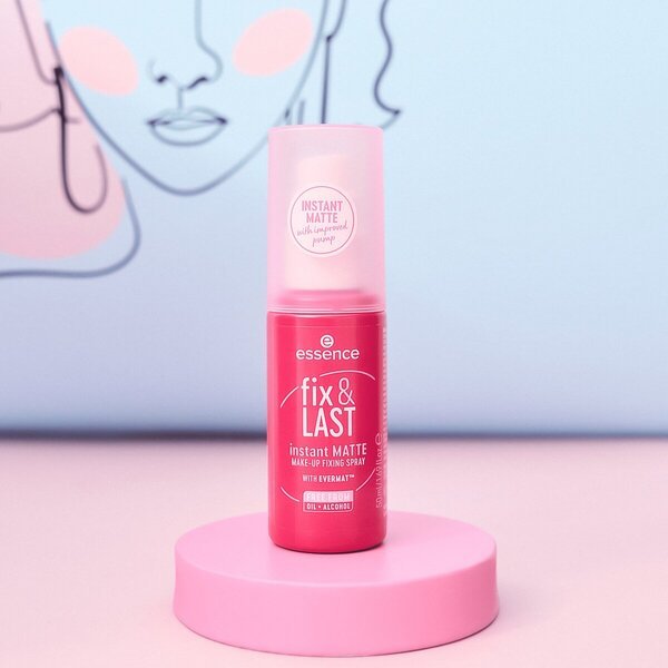 Fixačný sprej na make-up Essence Fix & Last 18H Instant Matte<br>50ml