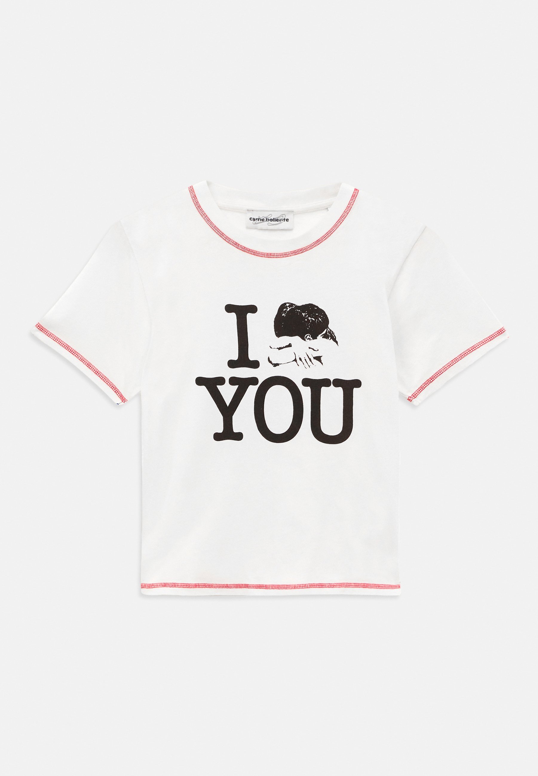 Carne Bollente LOVE YOU TENDER UNISEX - Print-T-Shirt - cremeweiß