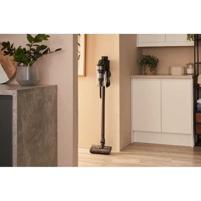 SAMSUNG Jet 75E Complete VS20B75CR5 - Cordless Stick Vacuum Cleaner - 200 AW Power - 60 min Runtime - Wall-Mounted Dock - 3 Brushes