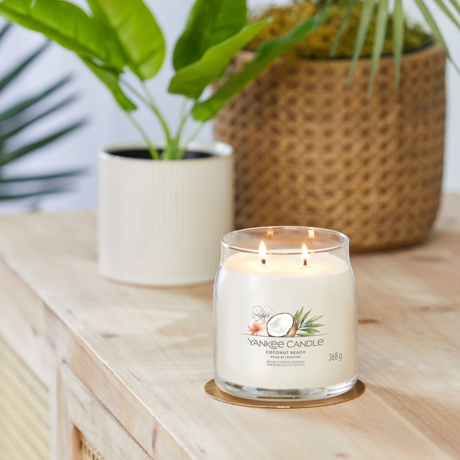 YANKEE CANDLE Moyenne Jarre Plage de Cocotiers