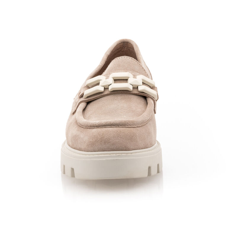 Beige Damen-Loafer/Bootsschuhe