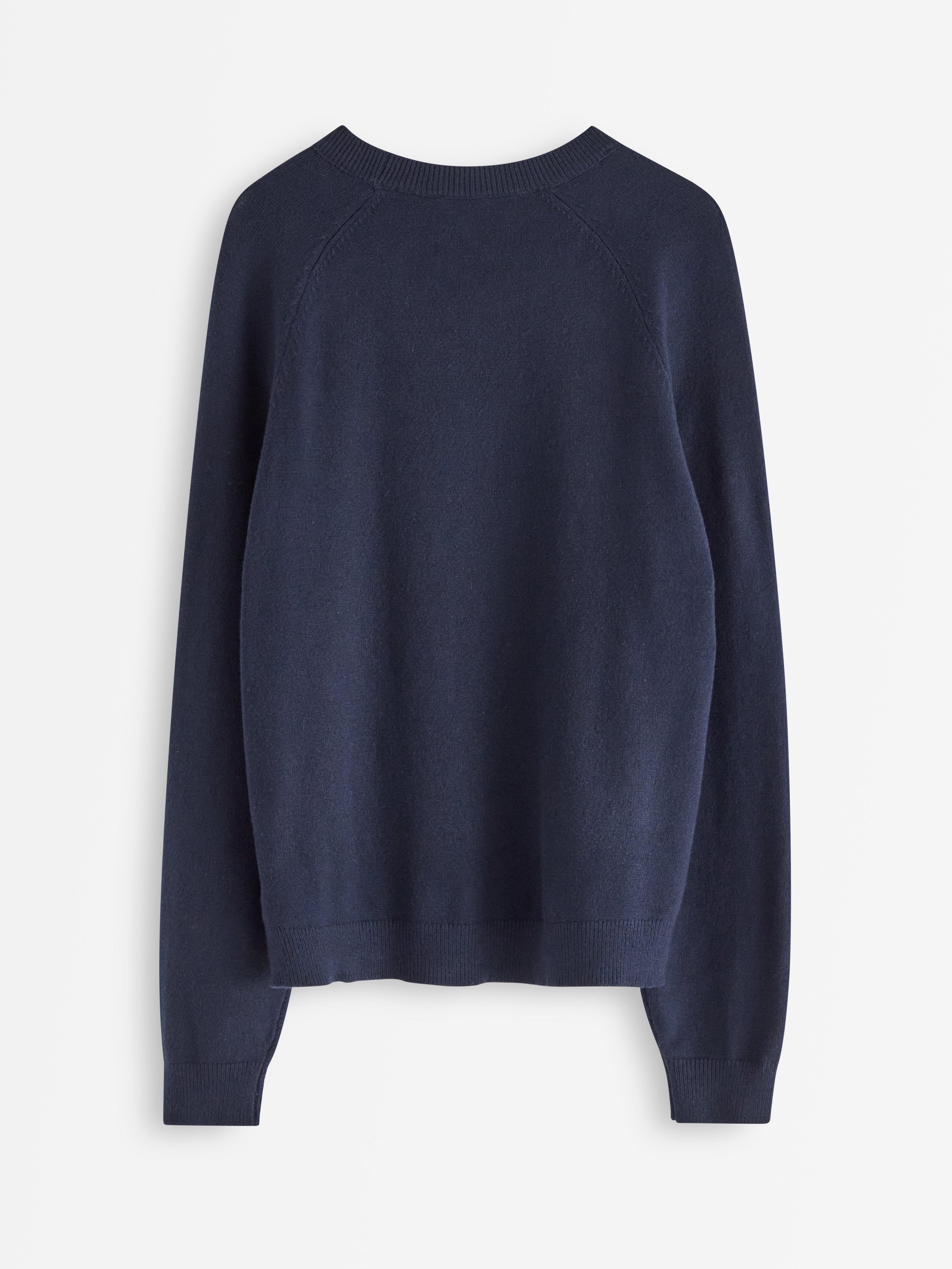 Finstickad tröja Dark Blue