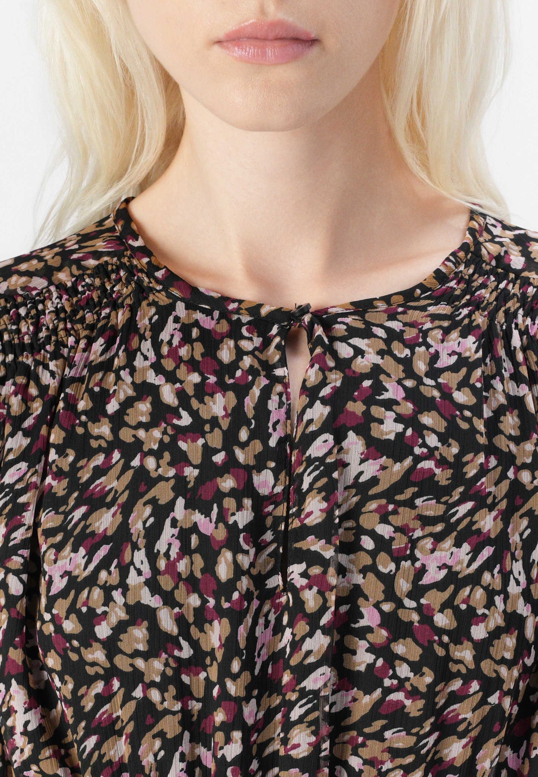 VILA VFALIA PRINT - Bluse - schwarz