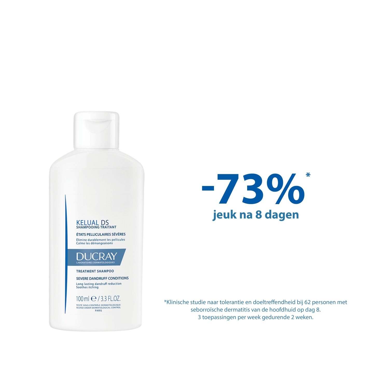 Ducray plaukų šampūnas KELUAL DS gydomasis šampūnas - 100 ml