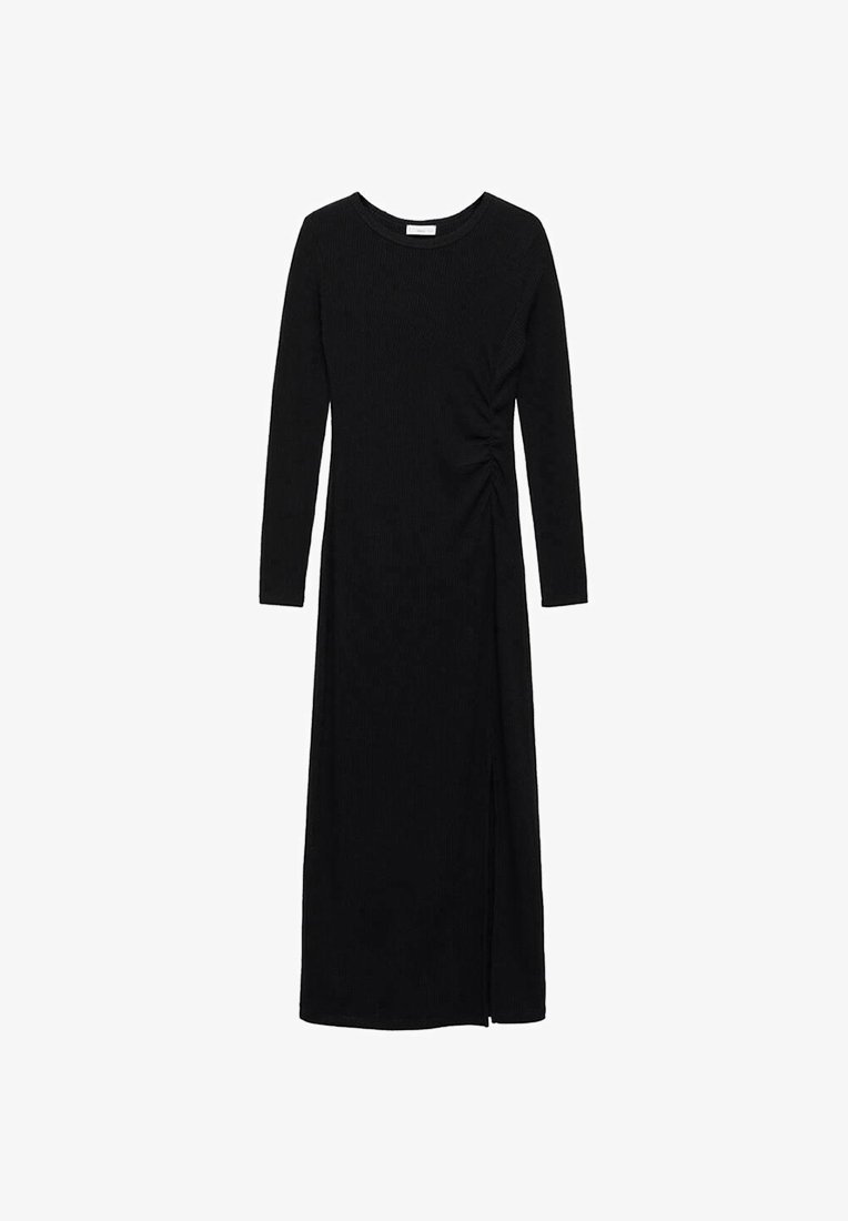 Mango Kids TEEN MET ZIJSPLIT - Maxi-jurk - zwart