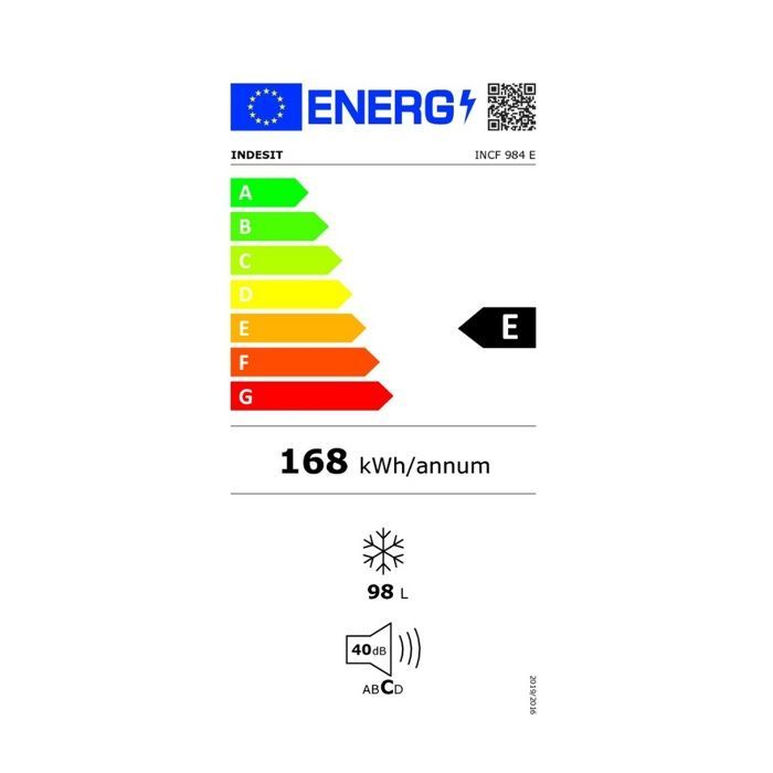 Indesit Gefriertruhe 54,5 cm 98 l - INCF984E