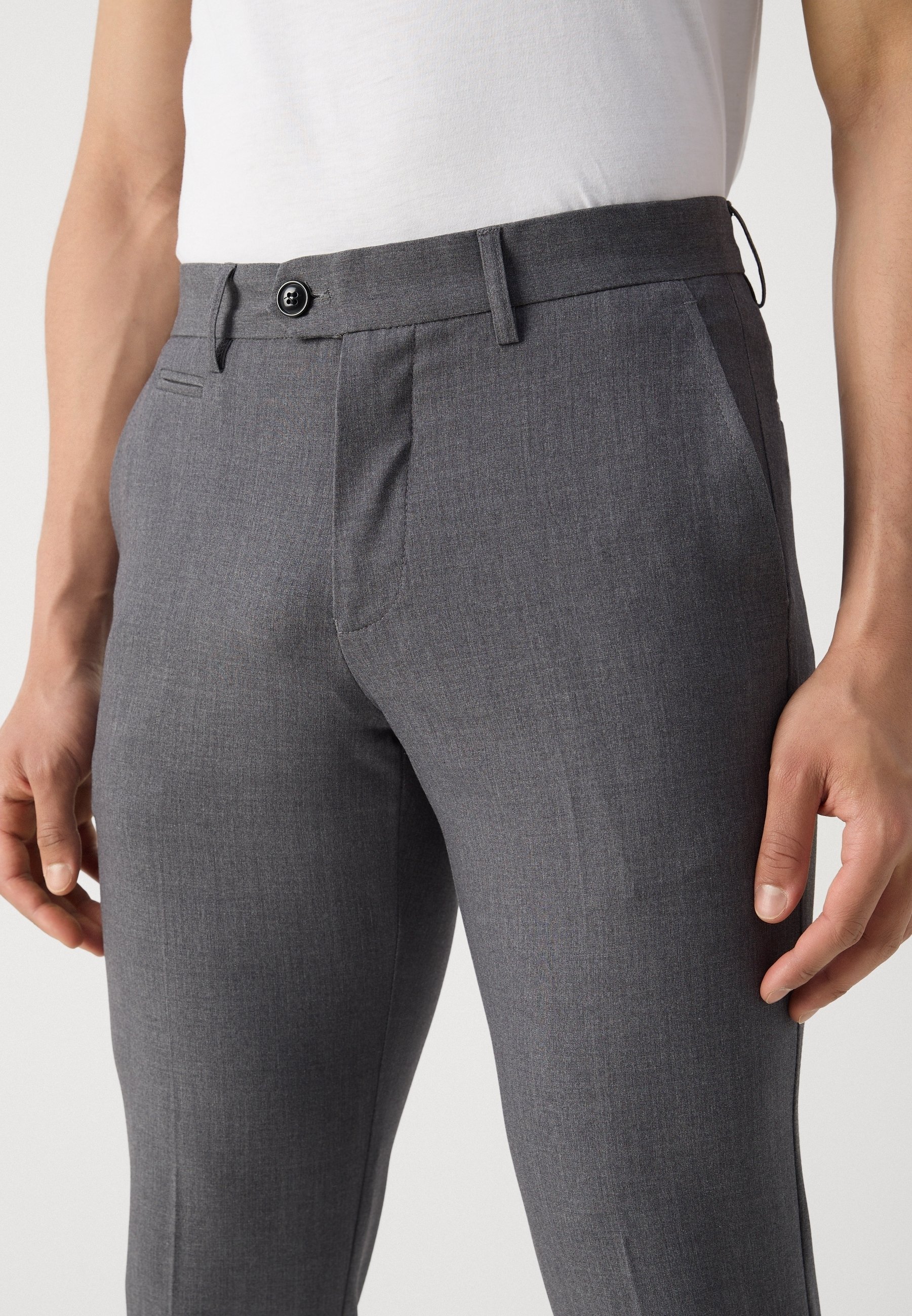 Lindbergh Chino's - gemêleerd grijs