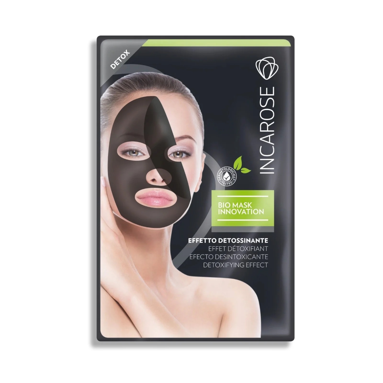 Mascarilla DI-VA Incarose Bio Tnt Black Detox con efecto desintoxicante