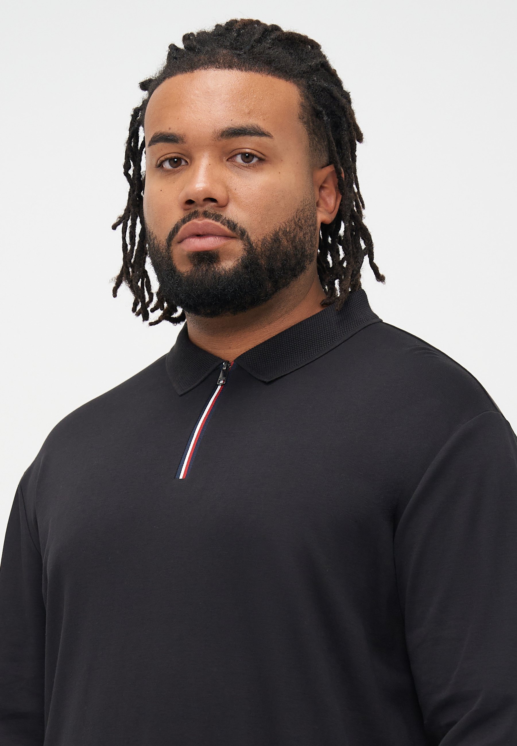 Tommy Hilfiger ZIP - Poloshirt - zwart