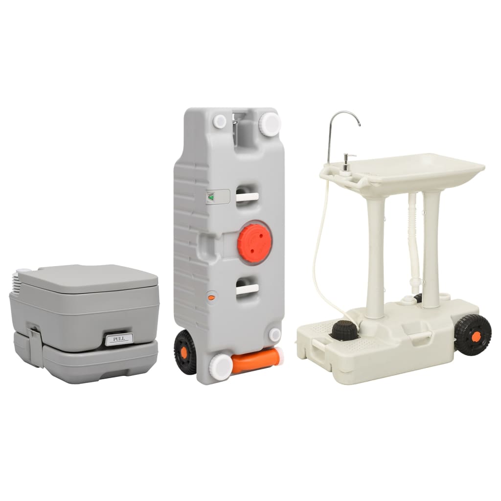 Vidaxl Camping Toilet en Wastafel Set