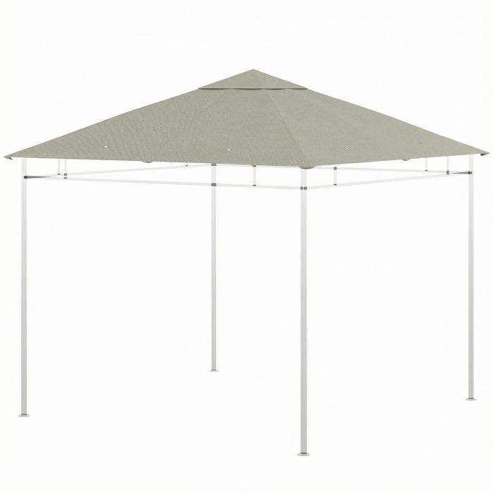Telo di ricambio per gazebo - Outsunny - protezione solare - resistente ai raggi UV - poliestere ad alta densità - 3x3 m - grigio