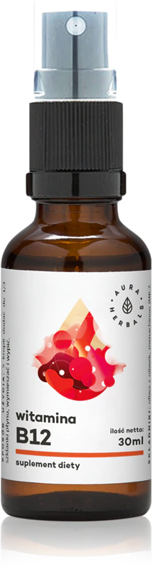 Aura Herbals Vitamin B 12 Nahrungsergänzungsmittel-Spray für die ordnungsgemäße Funktion des Nervensystems