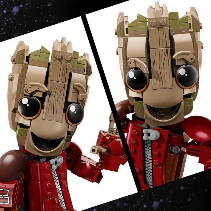 LEGO ǀ Marvel 76341 Groot en Tenue de Ravageur - Jouet de Construction 10 ans - Figurine