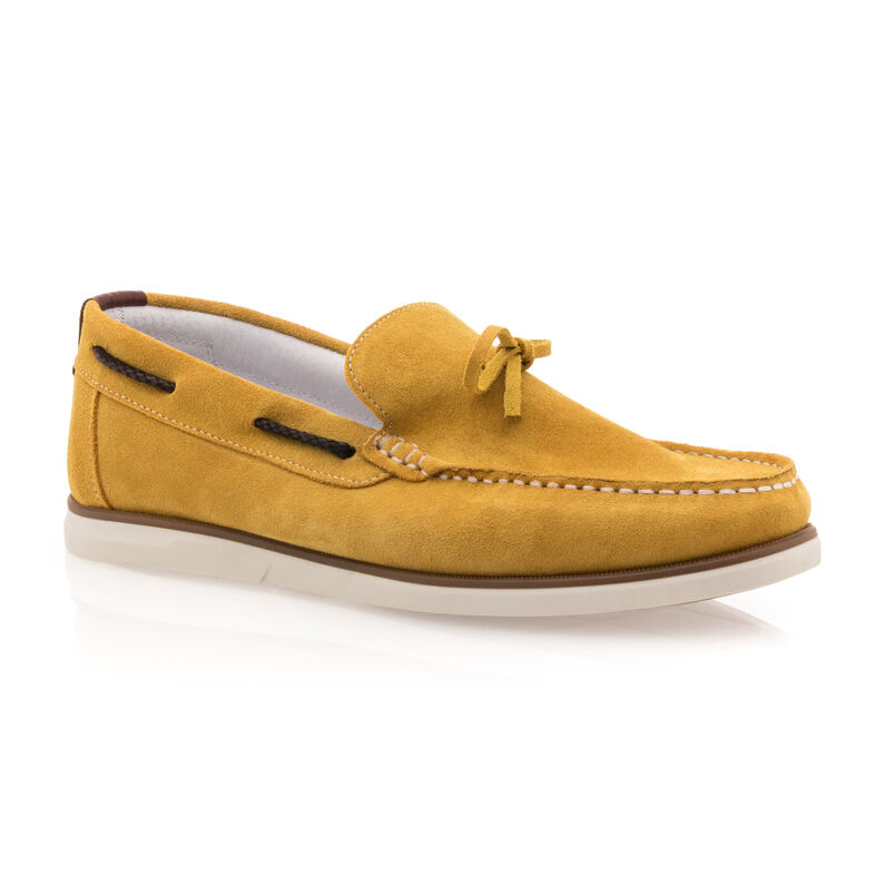 Miesten keltaiset loaferit/veneilykengät