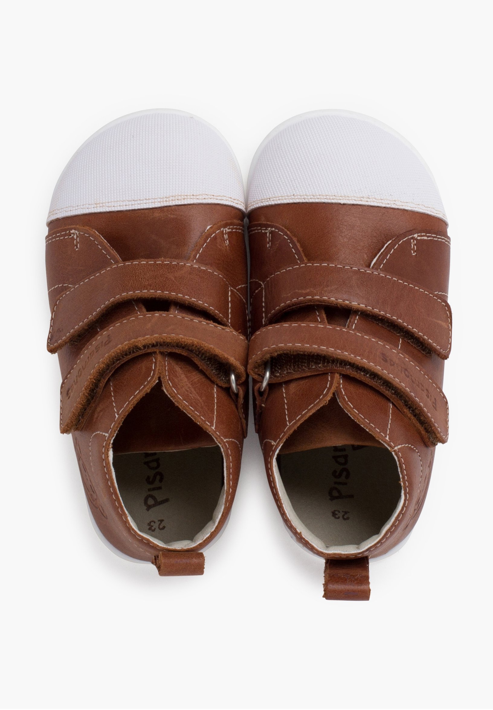 Pisamonas hoge sneakers - leer