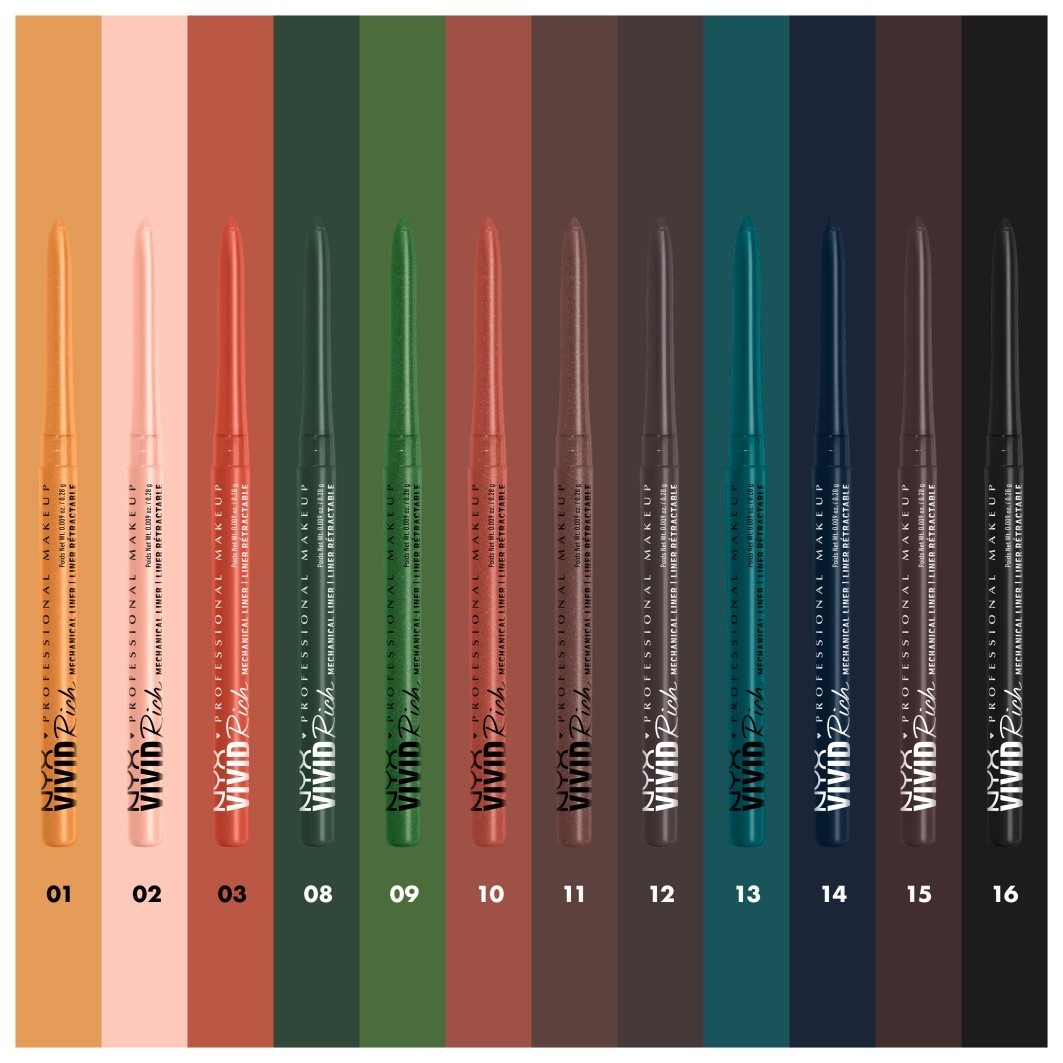 NYX Professional Makeup Eyeliner mechanická ceruzka na oči Vivid Rich - 0,3 g