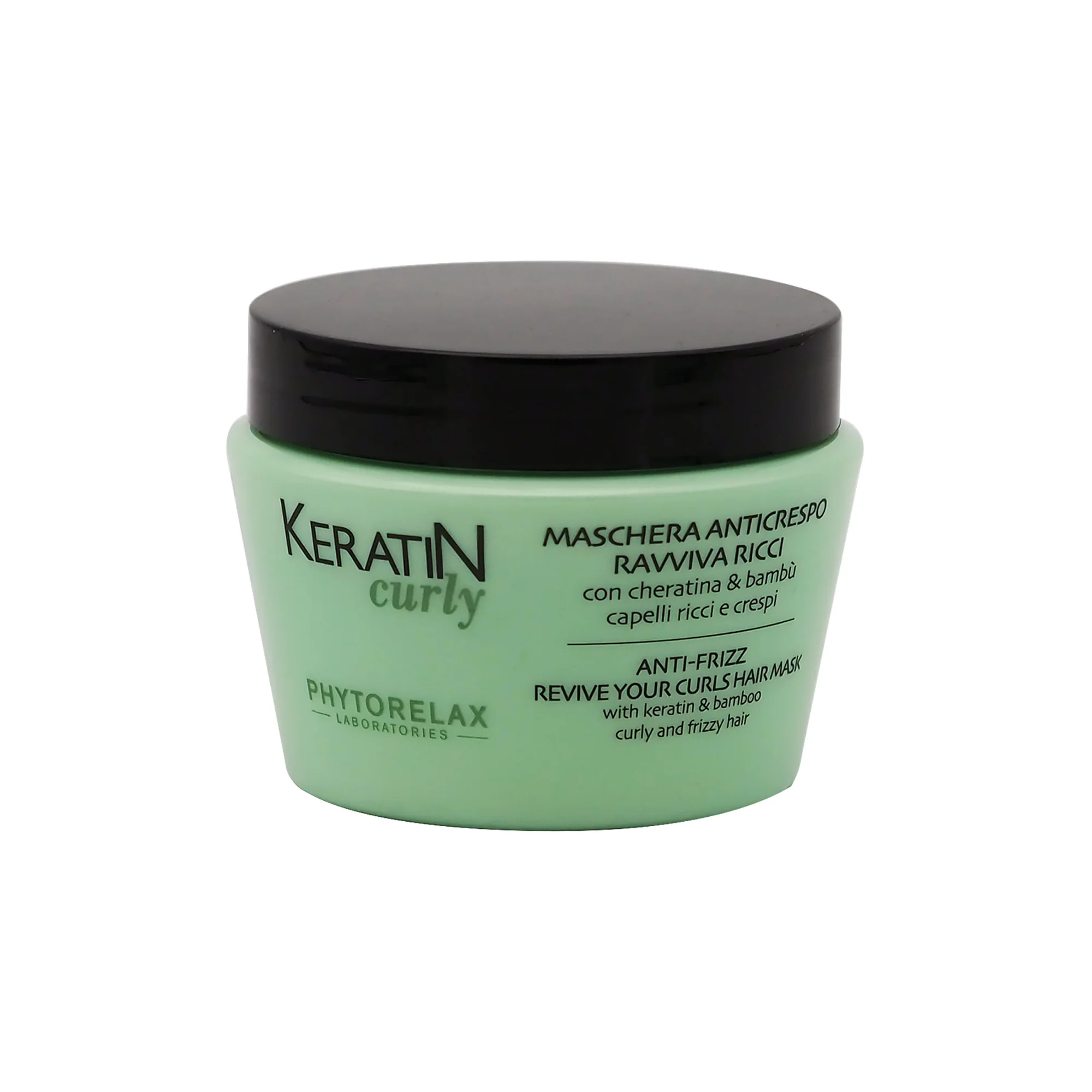 Keratin Curly MASCHERA CAPELLI ANTICRESPO RAVVIVA RICCI - Maschera Disciplinante/Anticrespo Capelli, Maschera Ricci Definiti Capelli