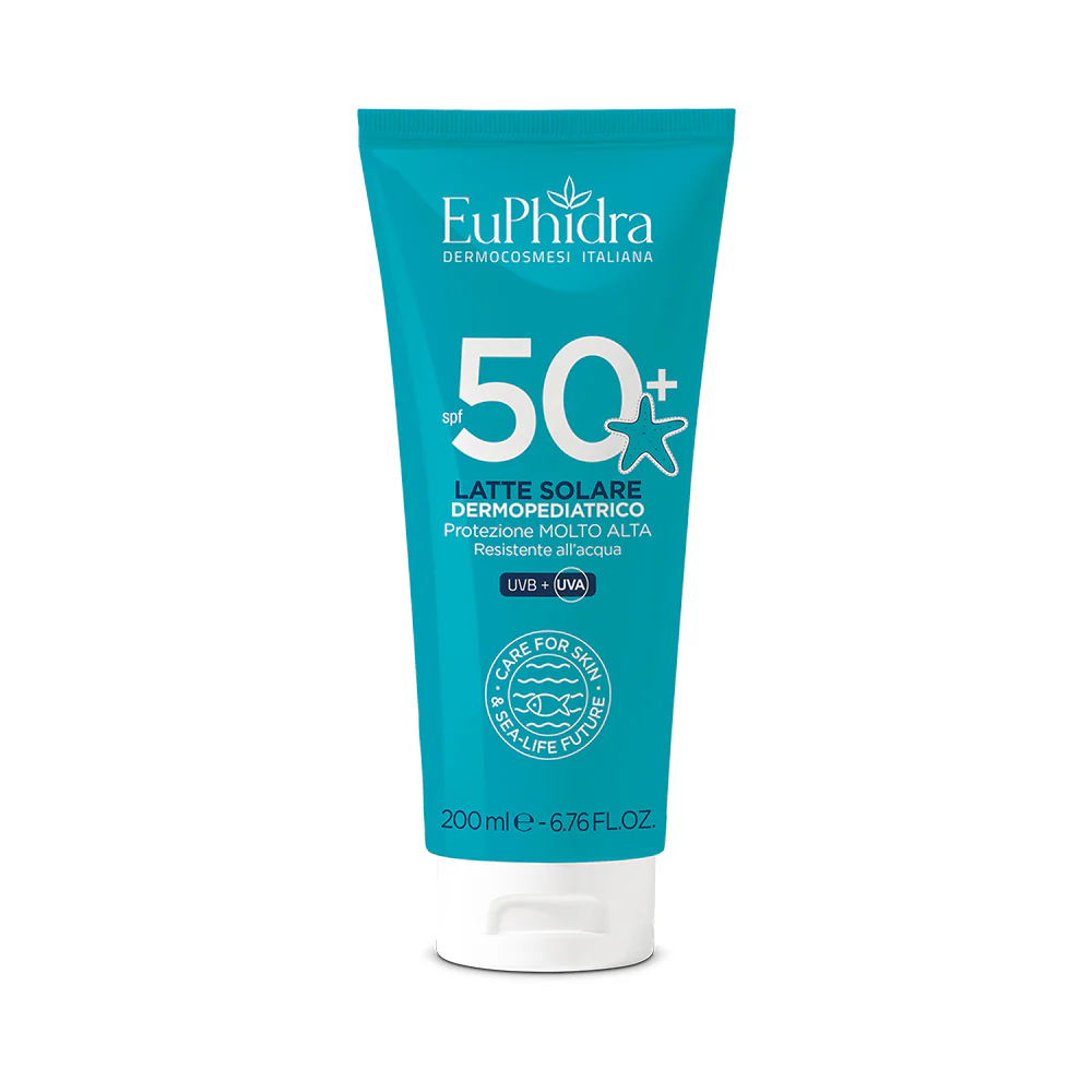 Solari Latte Solare Dermopediatrico SPF50+ - Crema Solare Bambini, Latte solare corpo alta prot., Prodotti per Bambini