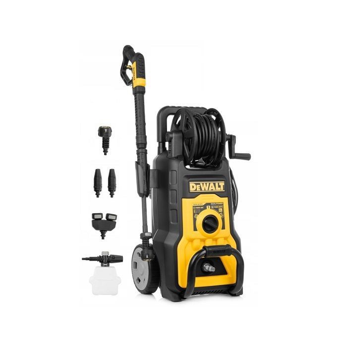 Hogedrukreiniger - DeWalt - 2800W - 160 bar - 850 l/uur - 10 m slang - Schuimlans - Spuitpistool